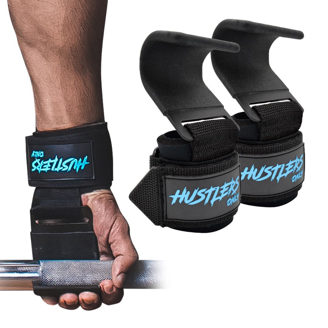 thumbnail image 2 of Cobra Grips ® V2 WeightLifting Straps Power Lifting Hooks Wraps Gym Gloves 1 Siz 2 of 13