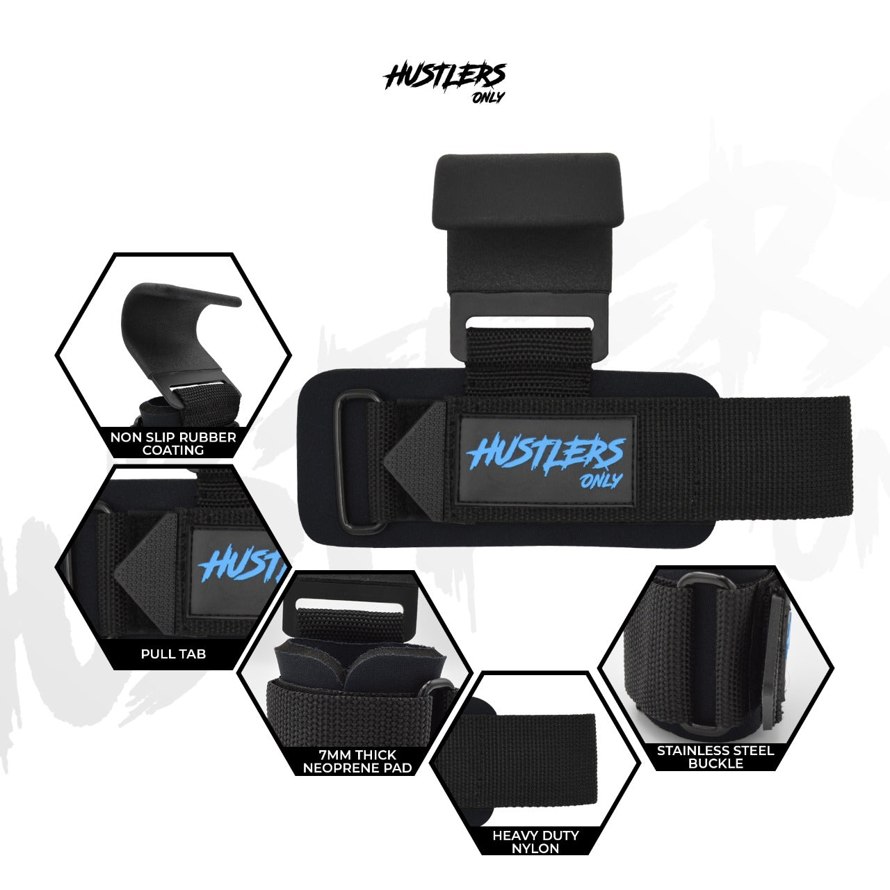 High Quality Hook Grips For Weight Lifting | HustlersOnlyPK