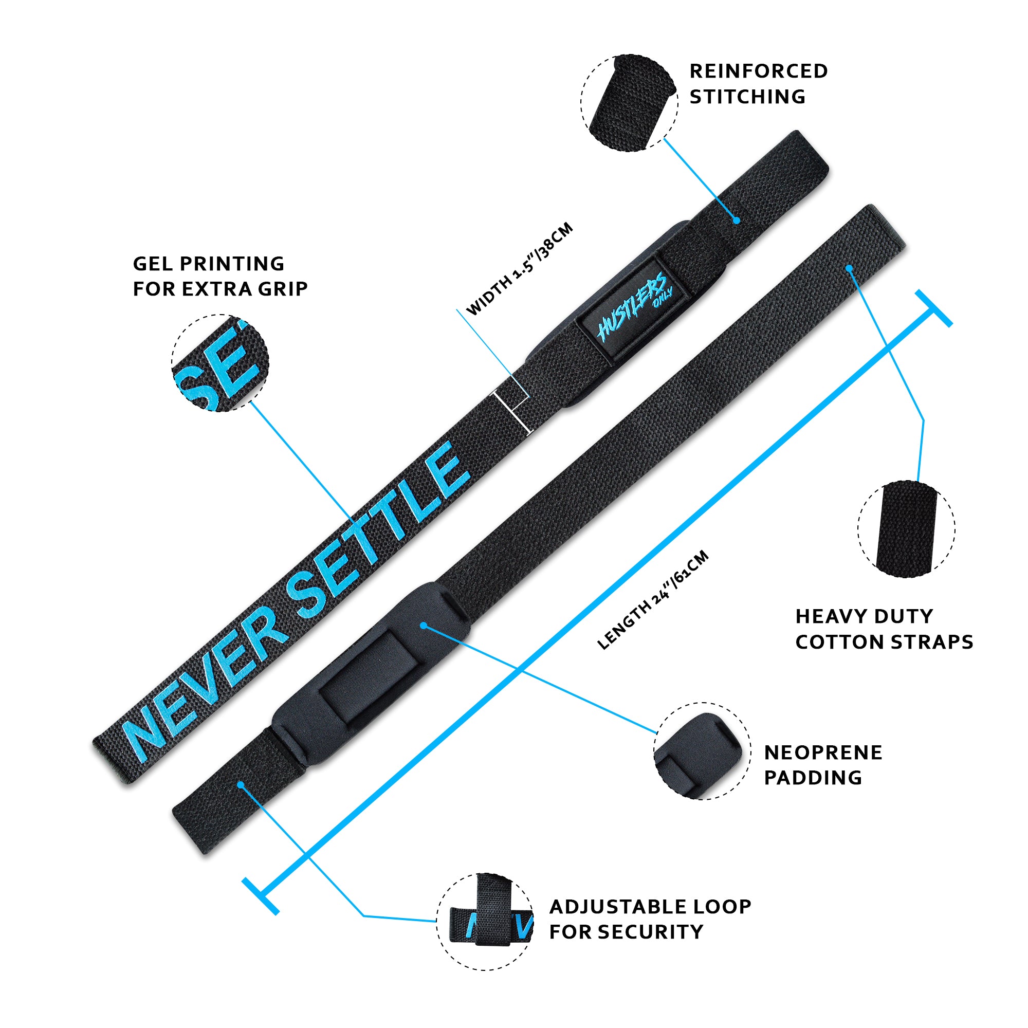 OG Lifting Straps For Grip Assistance | HustlersOnlyPK
