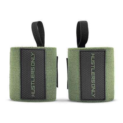 Powerlifting Wrist Wraps - Olive