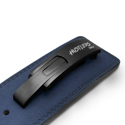 10mm Suede Leather Lever Belt - Blue