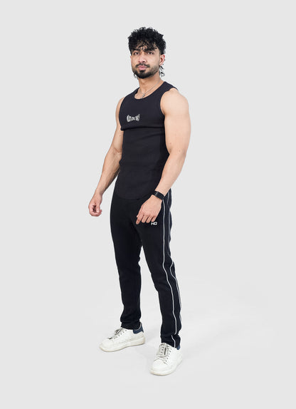 Ribbed Tank - Jet Black