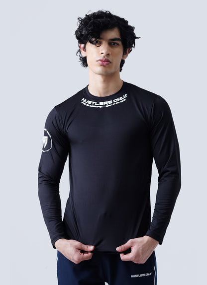 Powerlifting Full Sleeves Shirt - Black