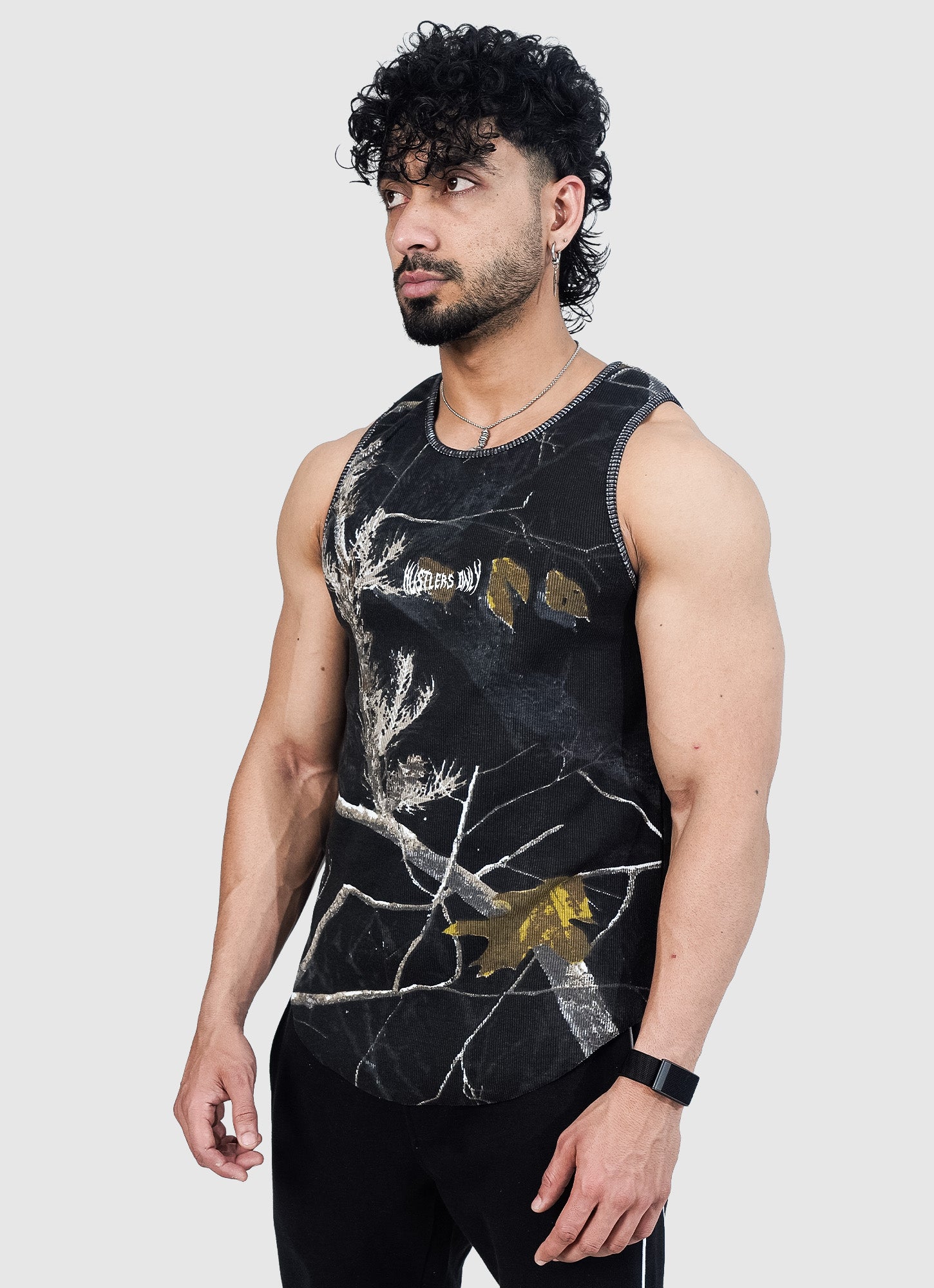 Ribbed Tank - Dark Woodland