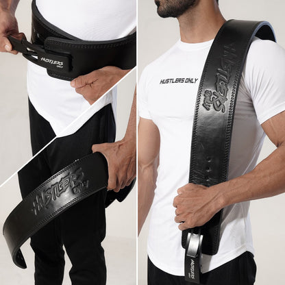 13mm Black Premium Weightlifting Lever Belt | HustlersOnlyPK 