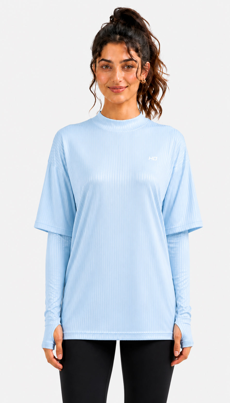 Essential Modest Top - Sky Blue