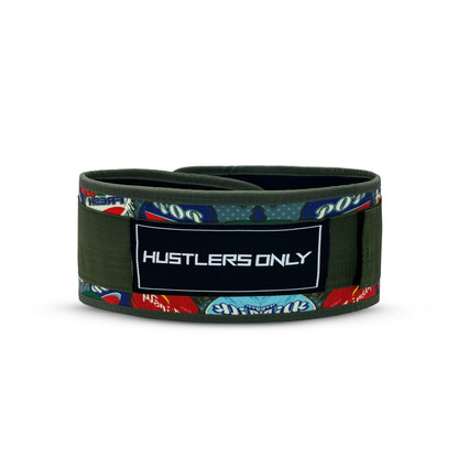 Nylon Weightlifting Belt - Earth Green
