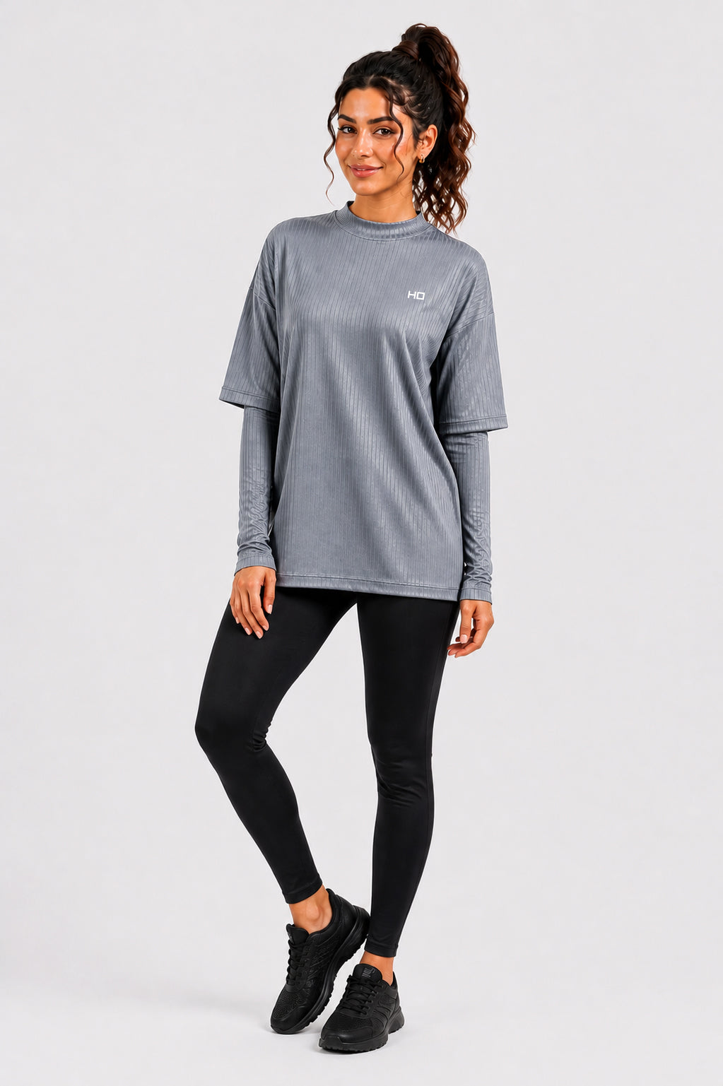 Essential Modest Top - Grey