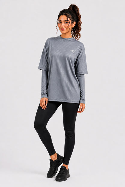 Essential Modest Top - Grey