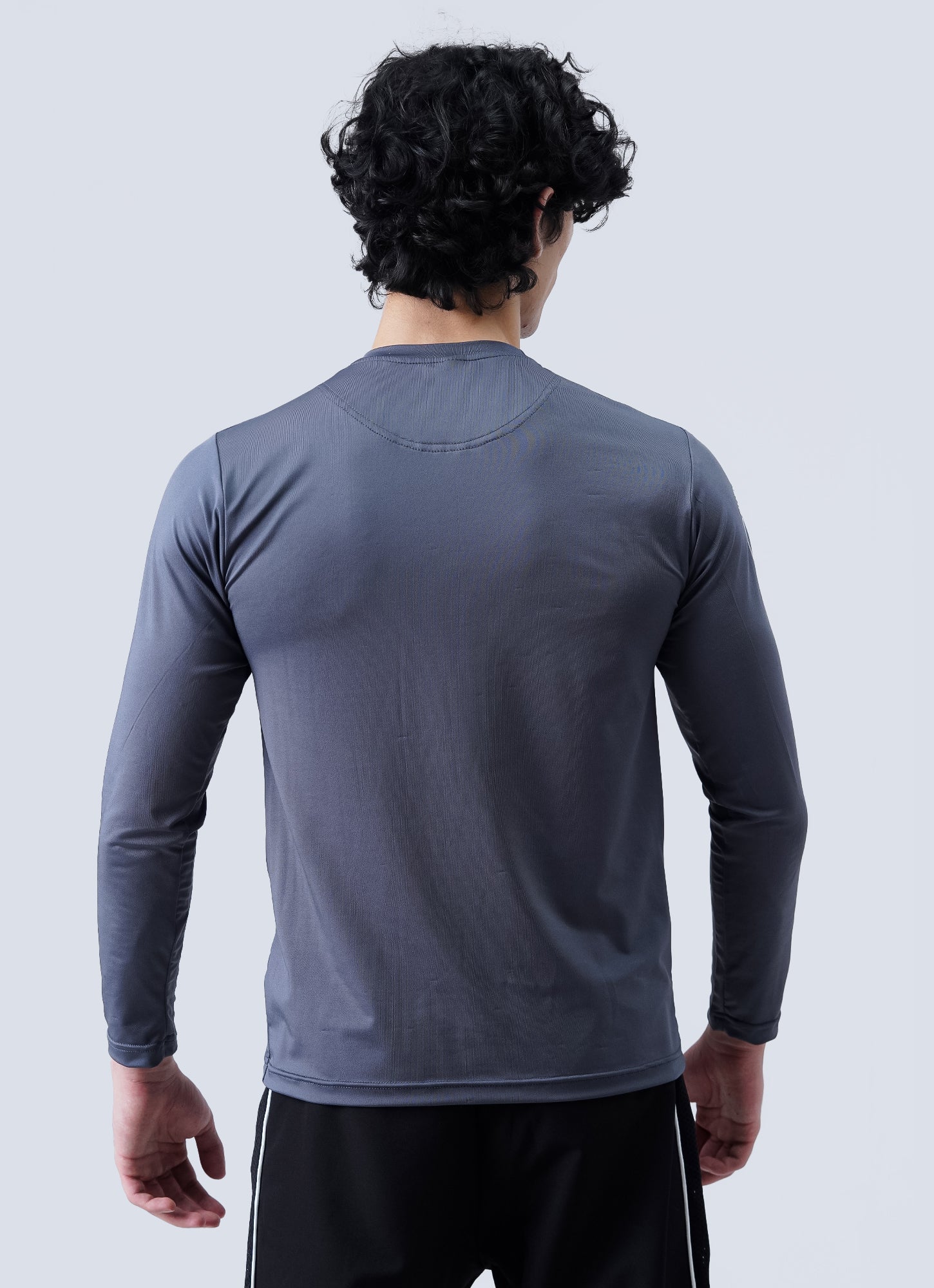 Powerlifting Full Sleeves Shirt - Steel Grey