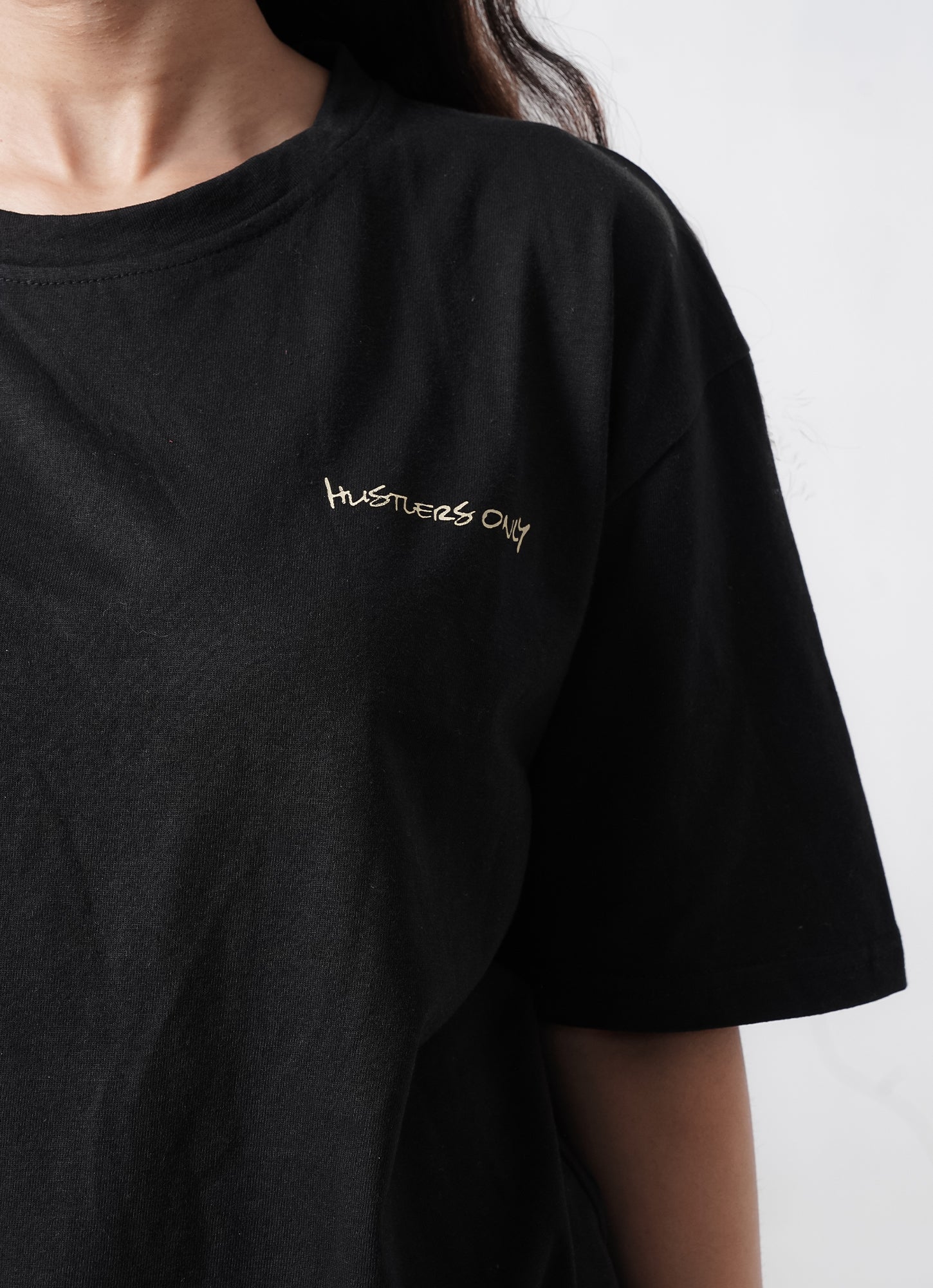 Graffiti Oversized T-Shirt - Black