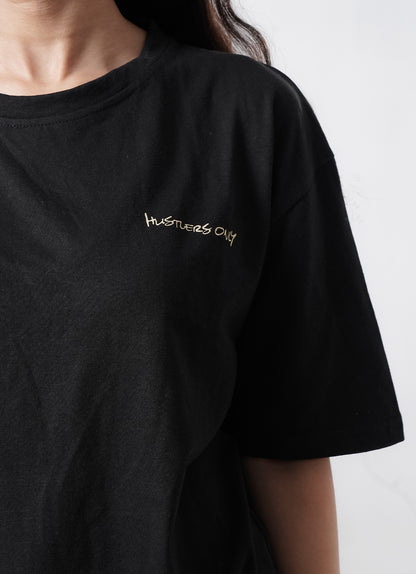 Graffiti Oversized T-Shirt - Black