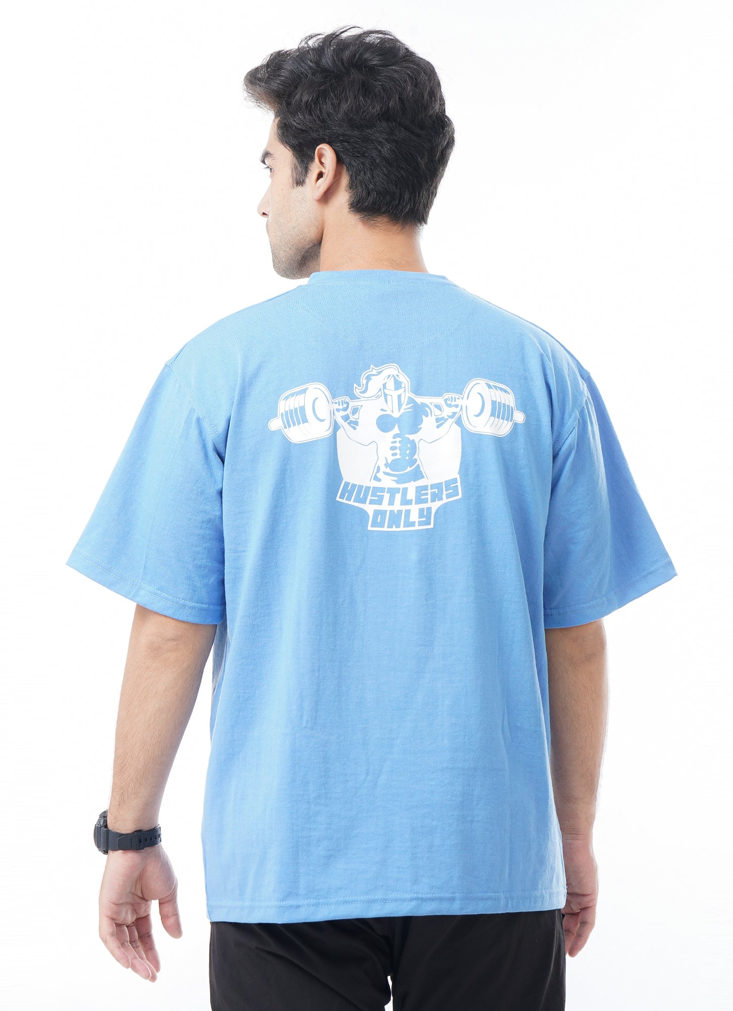 Muscle Warrior Loose Fit T-Shirt - Sky Blue