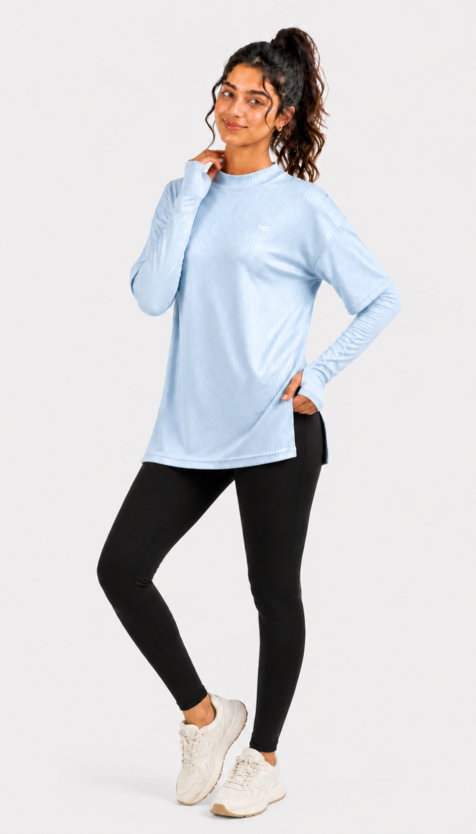 Essential Modest Top - Sky Blue