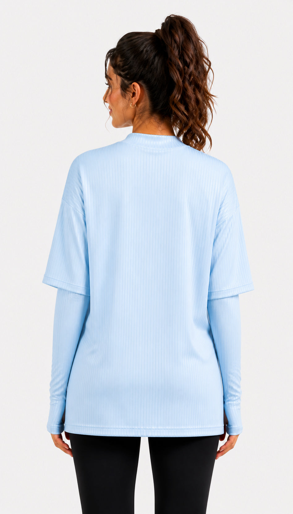 Essential Modest Top - Sky Blue