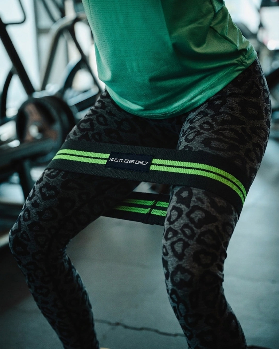 Resistance Hip Band - Green Stripes