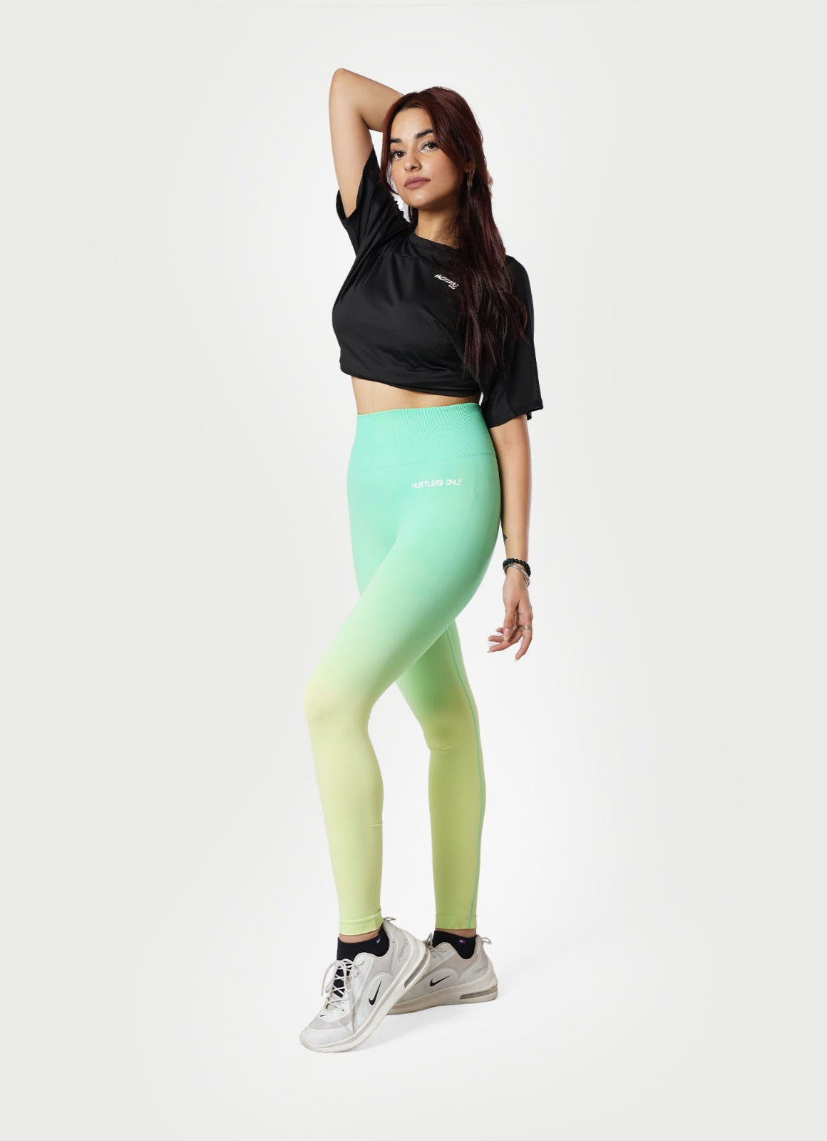Dip Dye Seamless Leggings - Turquoise