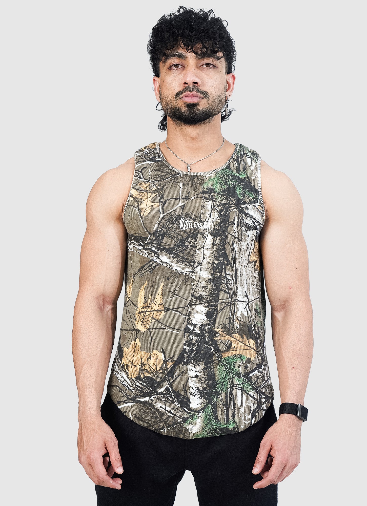 Ribbed Tank - Green Woodland