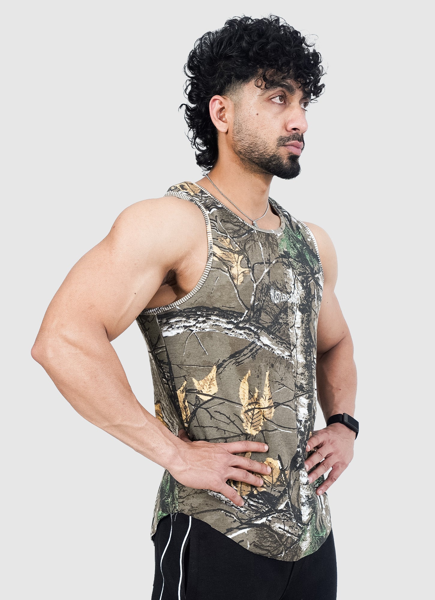 Ribbed Tank - Green Woodland