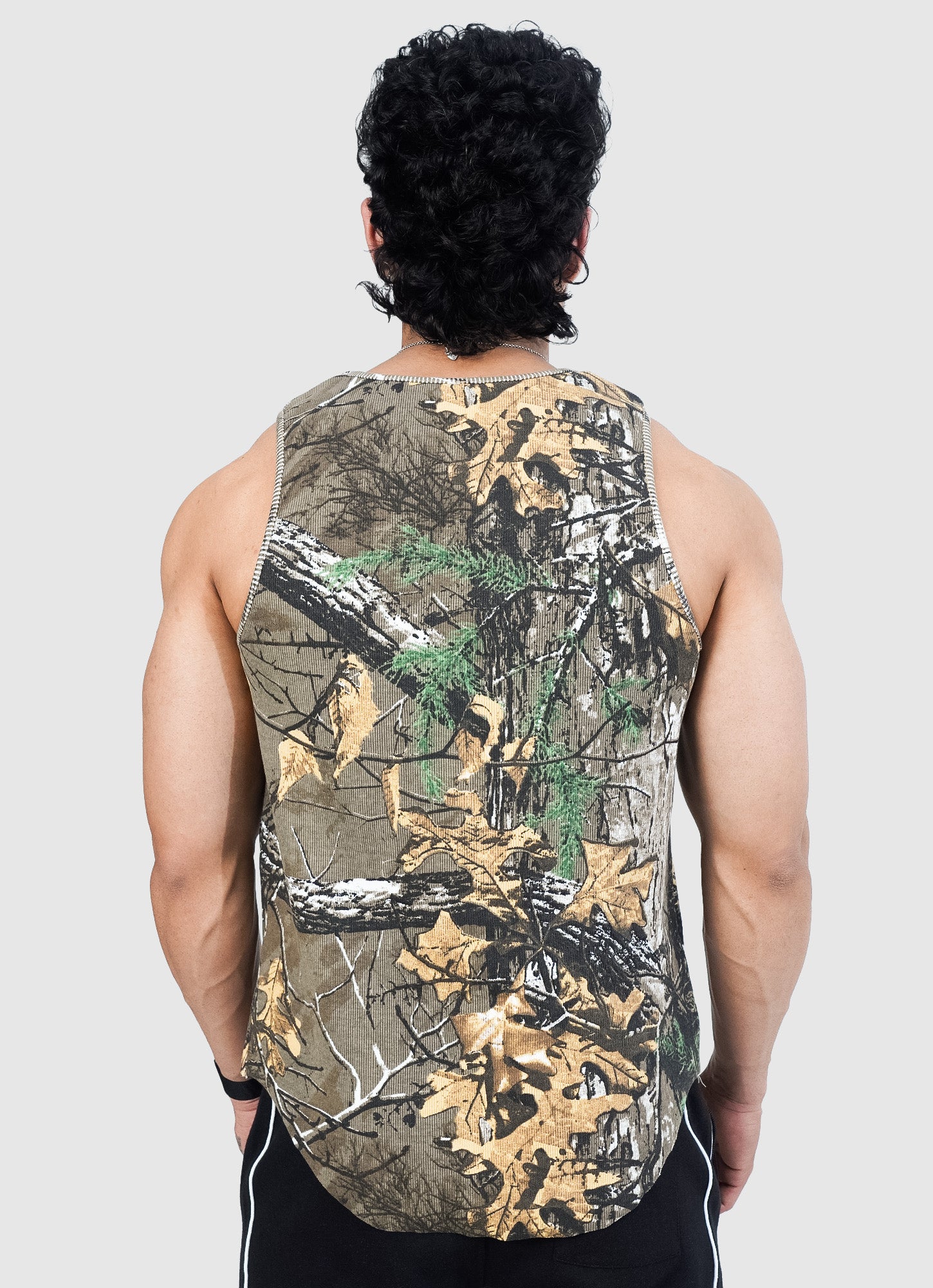 Ribbed Tank - Green Woodland