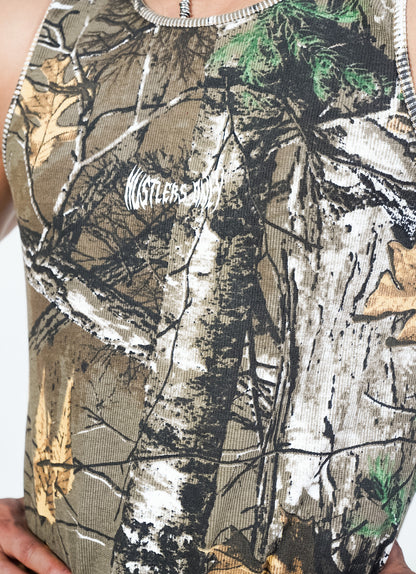 Ribbed Tank - Green Woodland