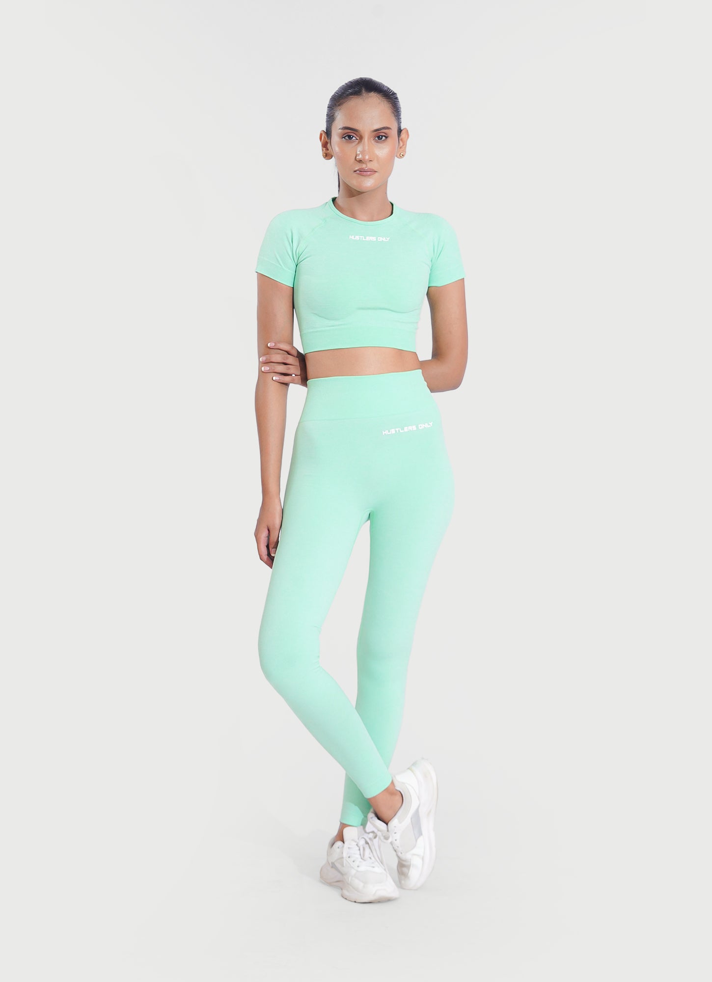 Arctic Green Activate Seamless Leggings For Women | HustlersOnlyPK