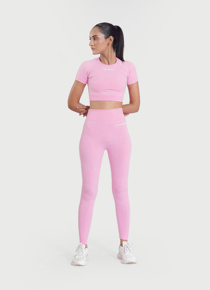Activate Seamless Leggings Baby Pink For Women | HustlersOnlyPK