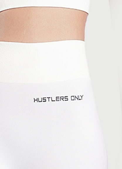 White Activate Seamless Leggings For Women | HustlersOnlyPK