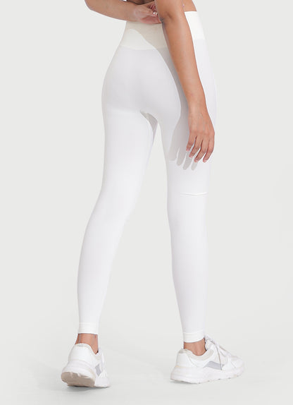 White Activate Seamless Leggings For Women | HustlersOnlyPK