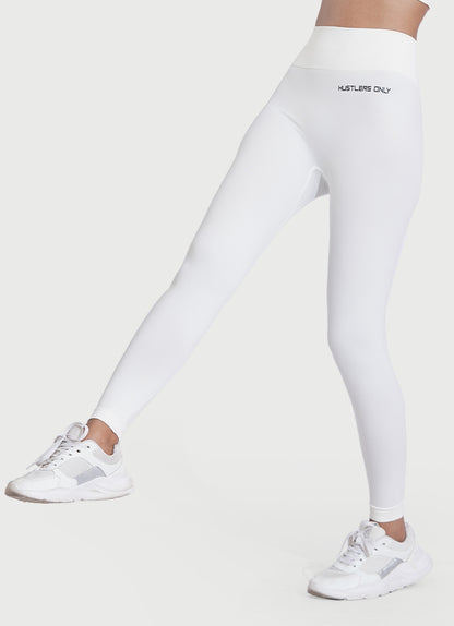 White Activate Seamless Leggings For Workout | HustlersOnlyPK