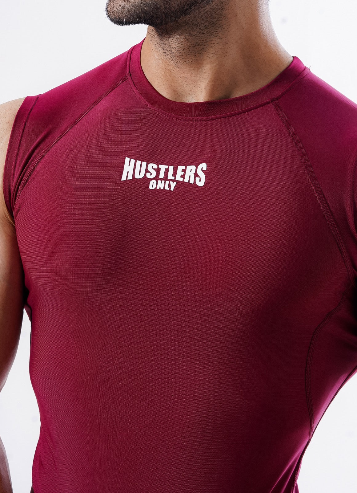 Bergundy Apex Compression Cut Offs for men | HustlersOnlyPK