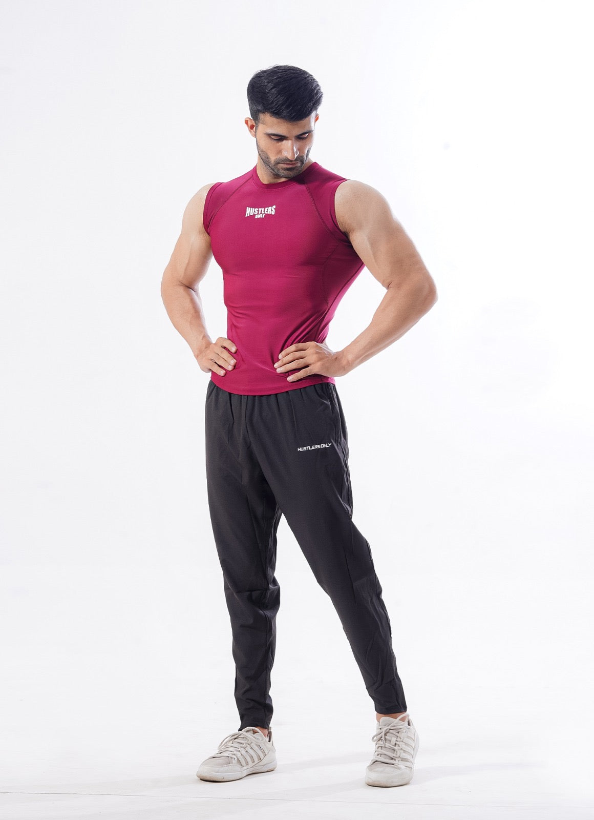 Bergundy Apex Compression Cut Offs for men | HustlersOnlyPK