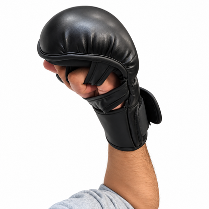 MMA Sparring Gloves - Black & Yellow