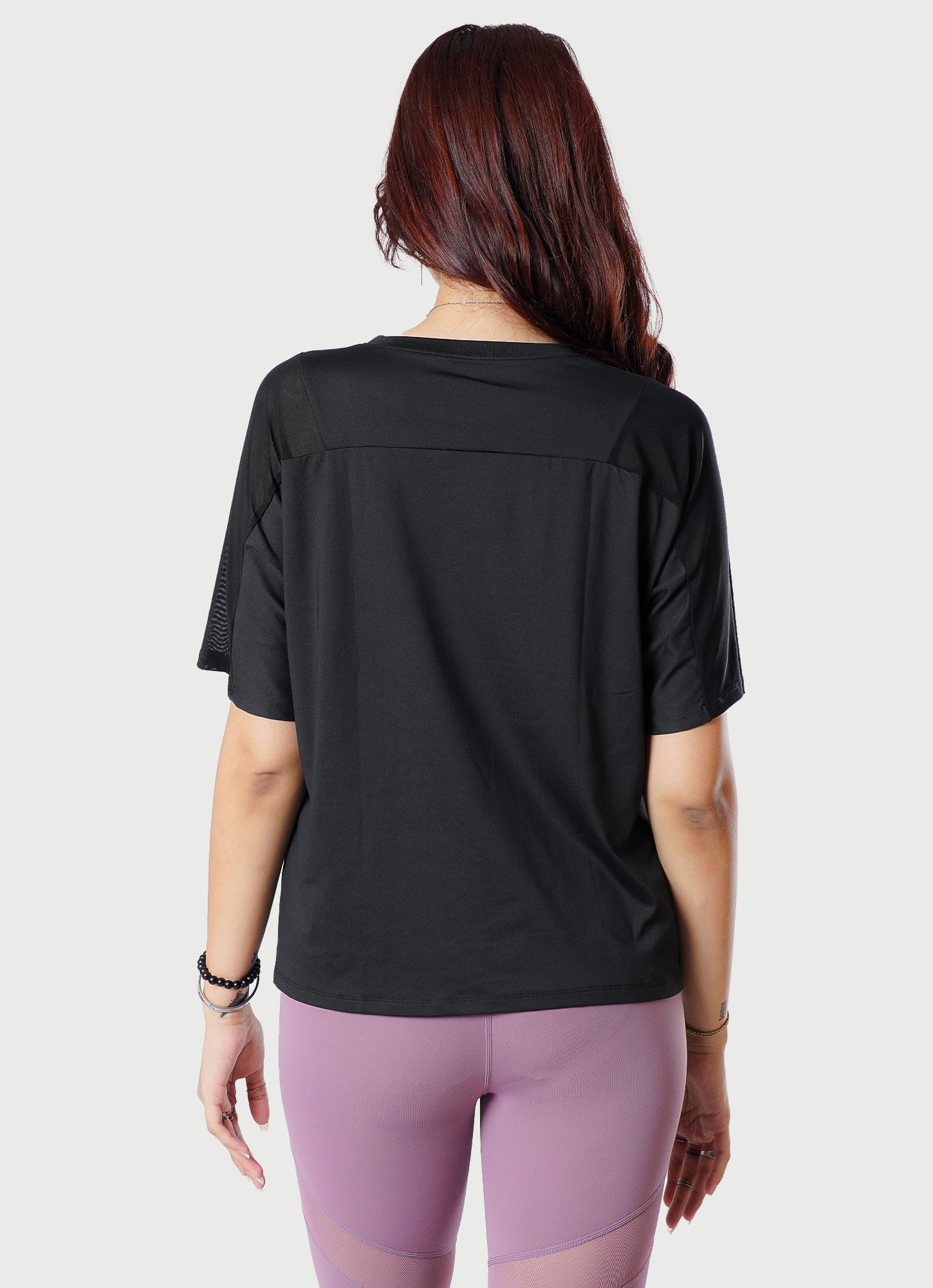Black Breeze T Shirt With Mesh for Gym | HustlersOnlyPK