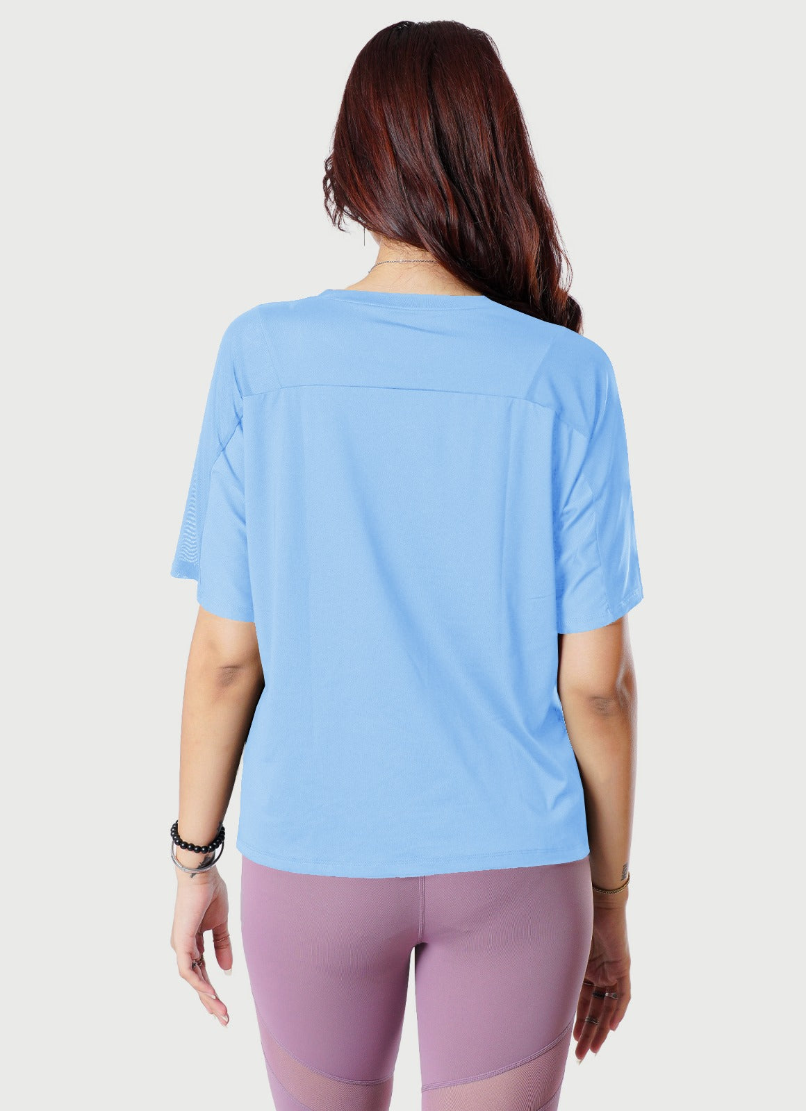 Sky Blue Breeze T Shirt With Mesh | HustlersOnlyPK