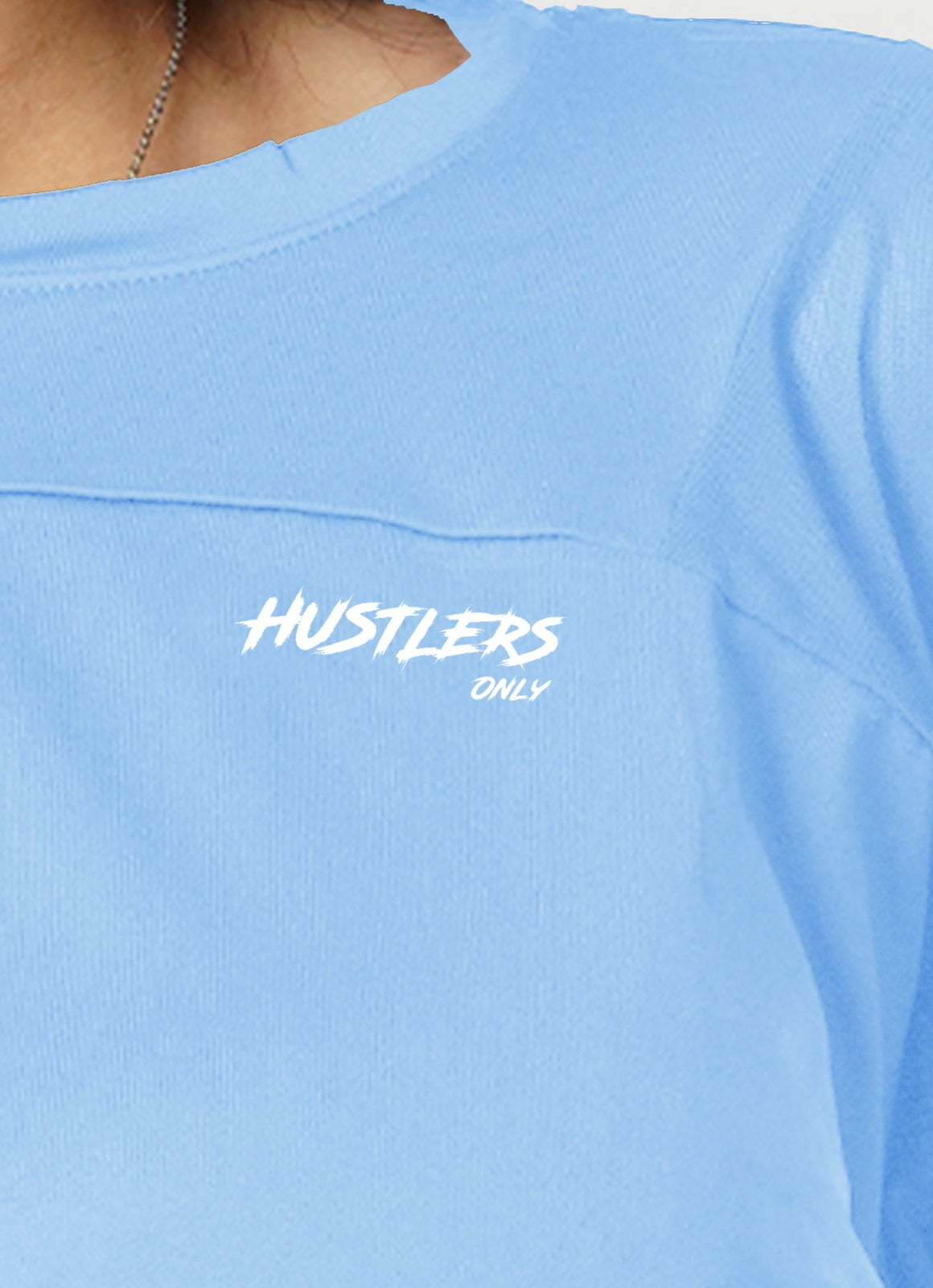 Sky Blue Breeze T Shirt With Mesh for Women | HustlersOnlyPK
