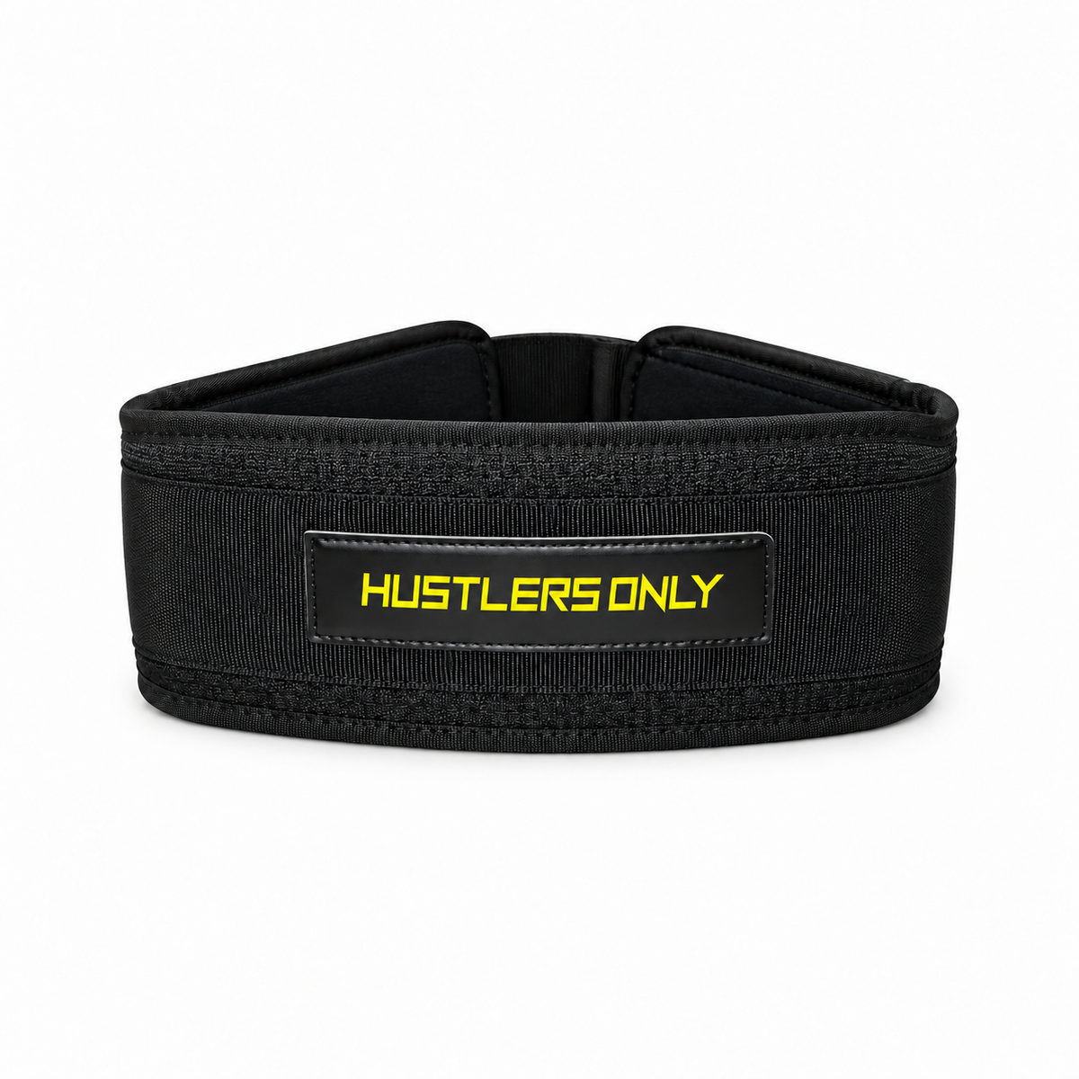 Hustlers Only Nylon Boxing Belt in black and yellow