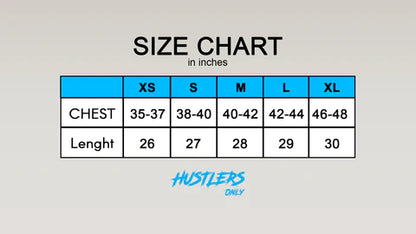 Compression Shirt Full  for Men Size Chart | HustlersOnlyPK