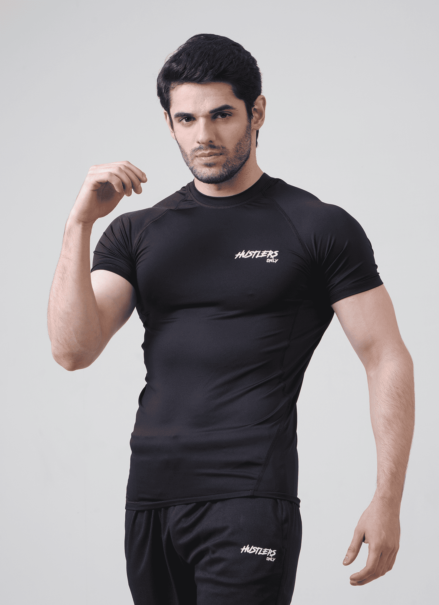 Core Compression Black T-Shirt For Men | HustlersOnlyPK