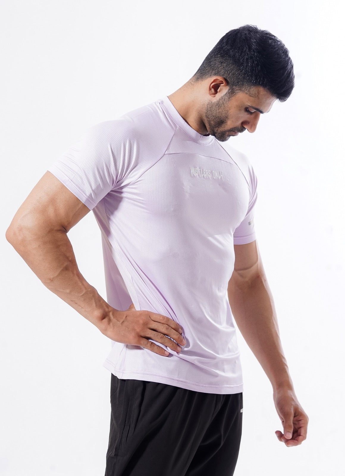 Lavender Crest Cardio T-shirt For Workout | HustlersOnlyPK