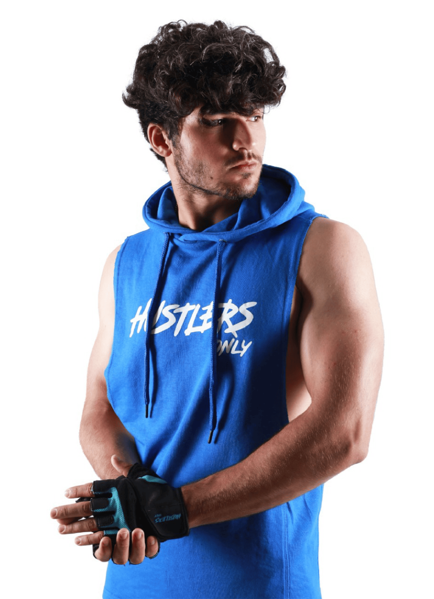 Critical Sleeveless Hoodie Blue for Mens | HustlersOnlyPK