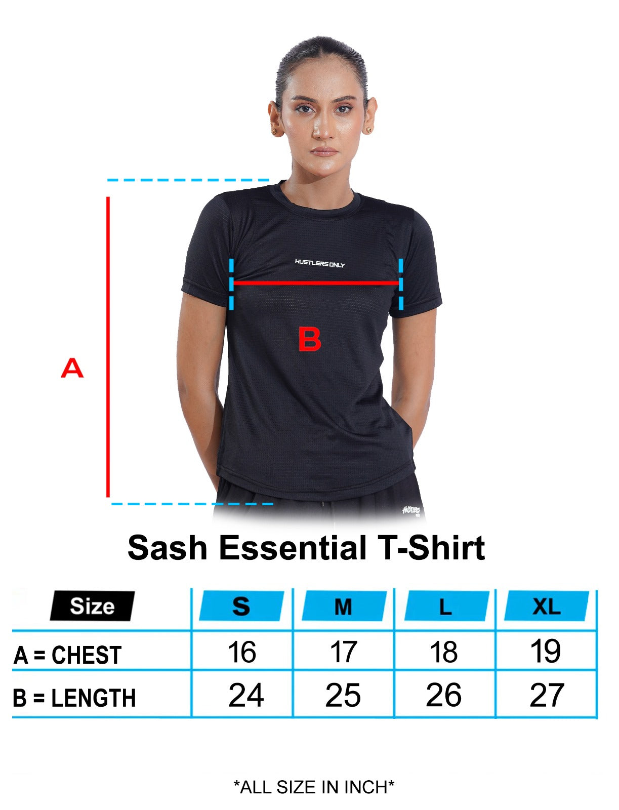 Sash Essential T-Shirt - Black