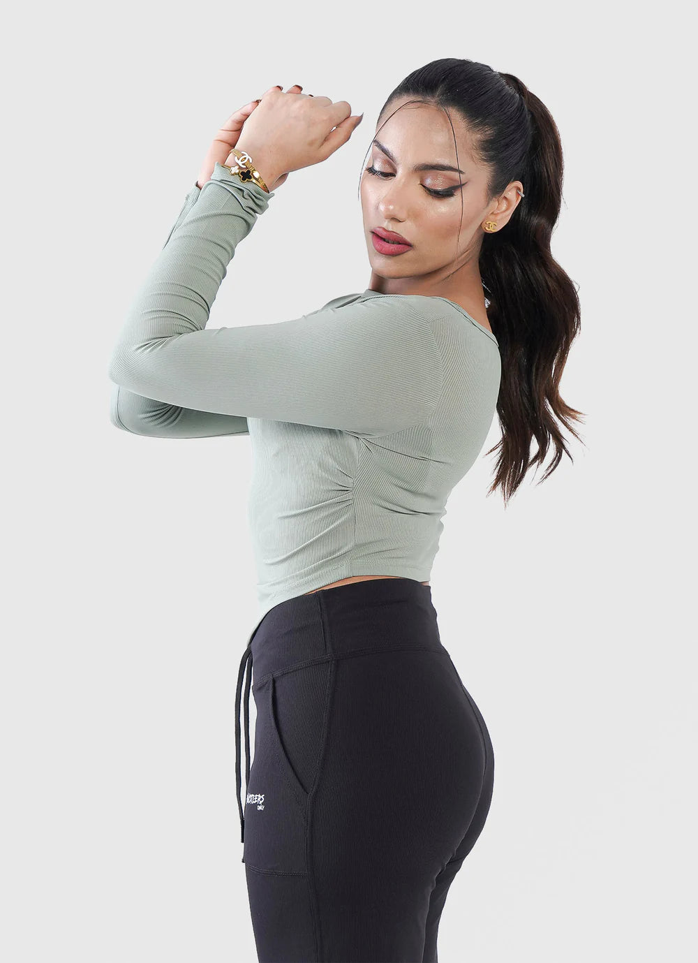 Green Diamond Crop Shirt | HustlersOnlyPK