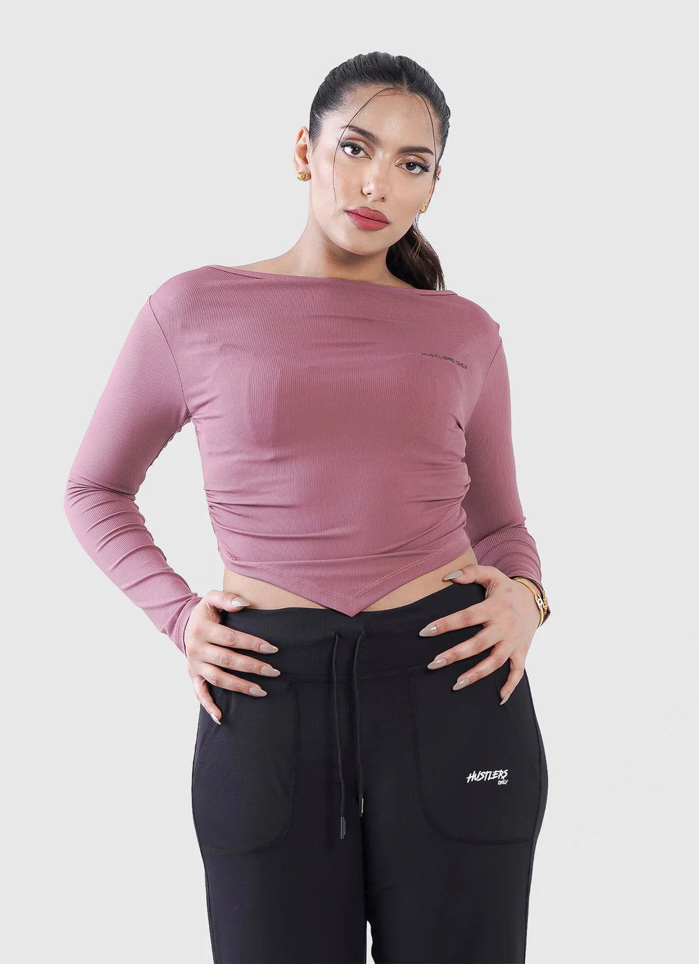 Pink Diamond Crop Shirt for Gym | HustlersOnlyPK