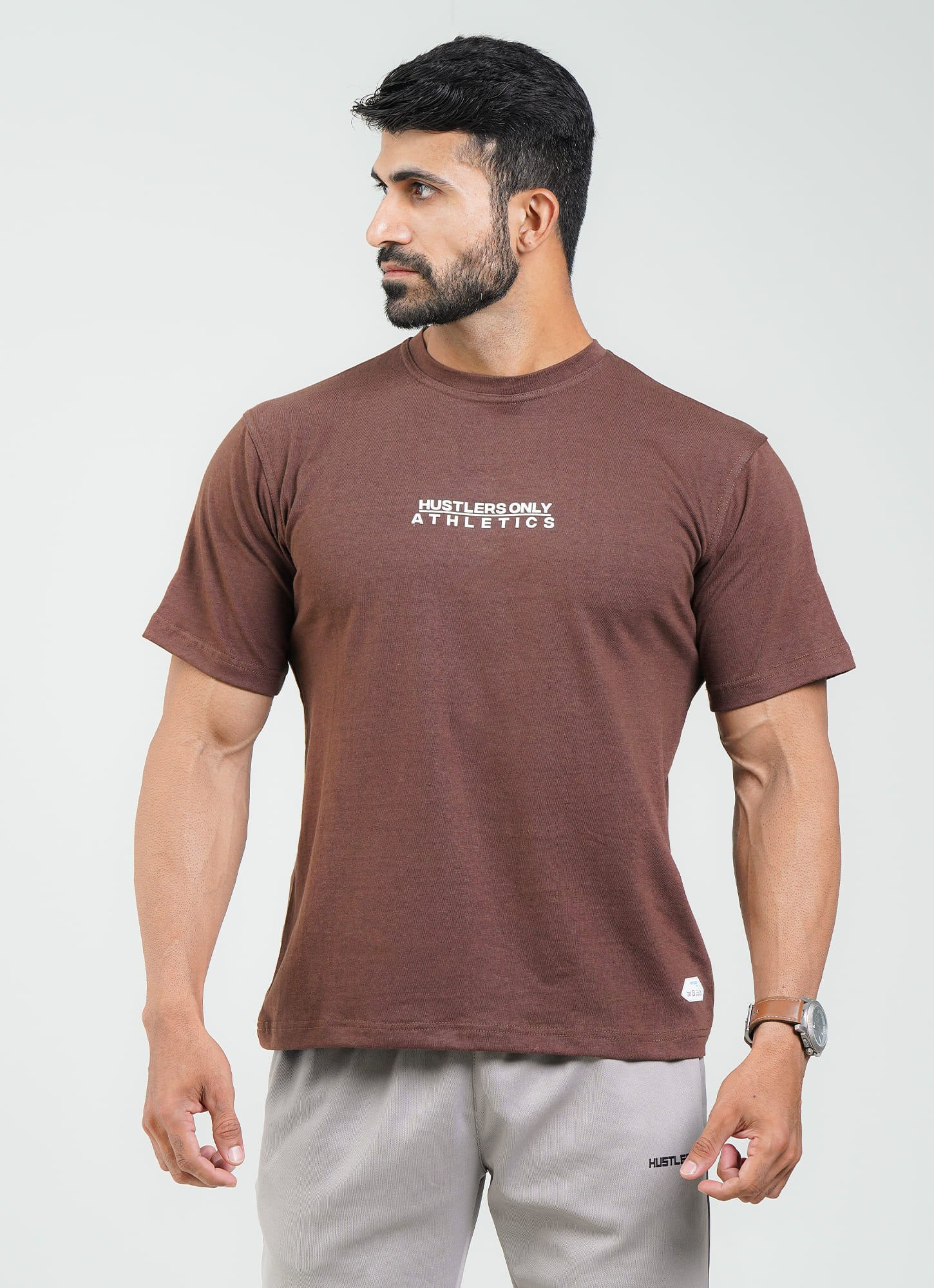  Brown Loose Fit T-Shirt For Men | HustlersOnlyPK