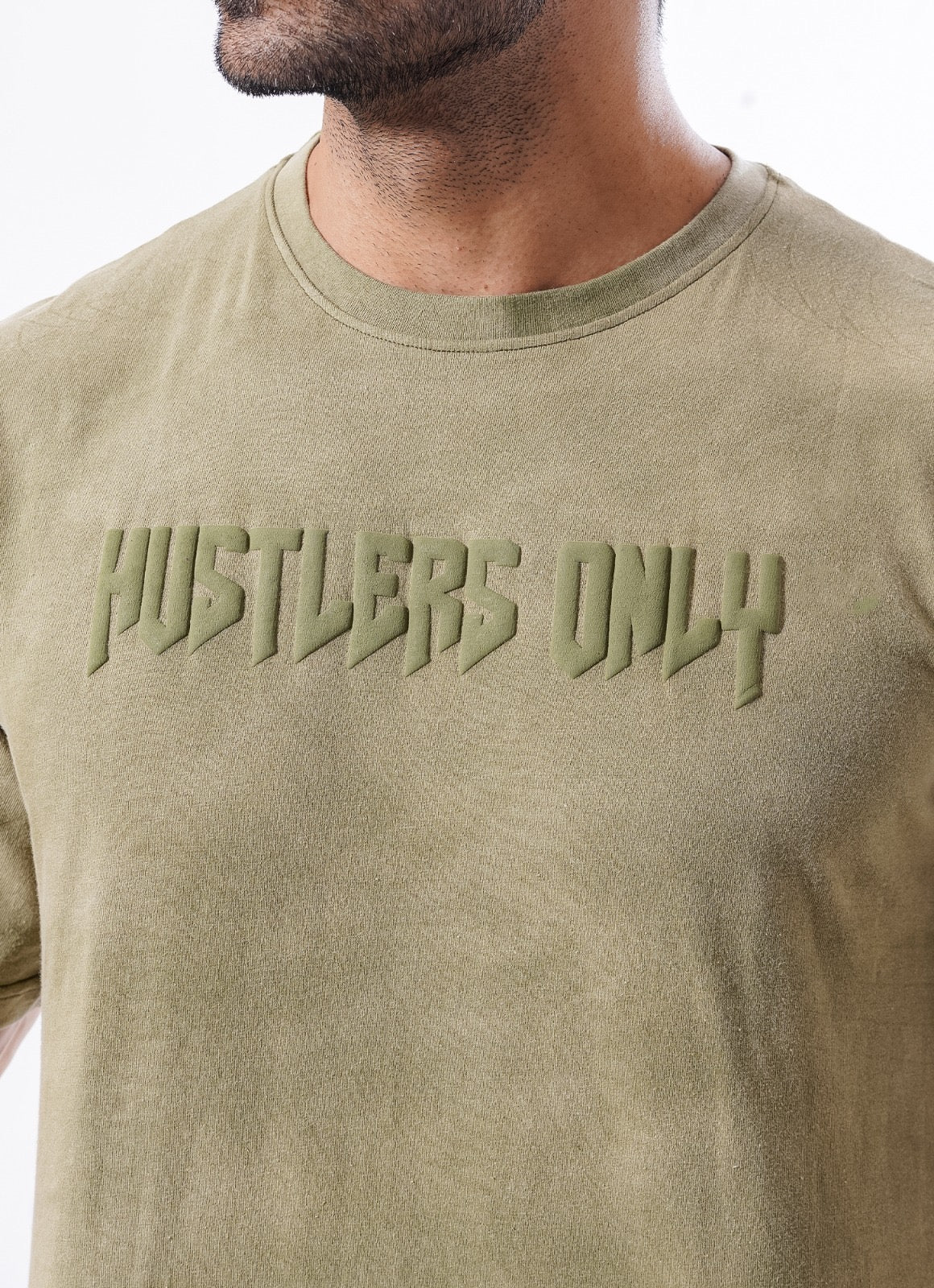 Drippy Acid Wash Green T-shirt For Workout | HustlersOnlyPK