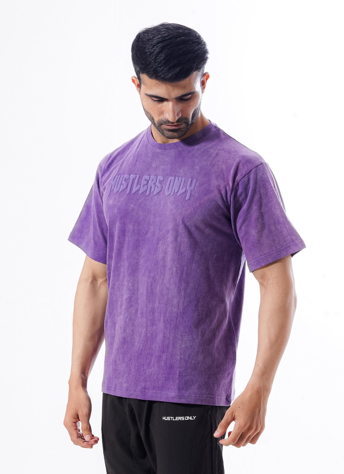 Drippy Acid Wash Purple T-shirt For Men | HustlersOnlyPK