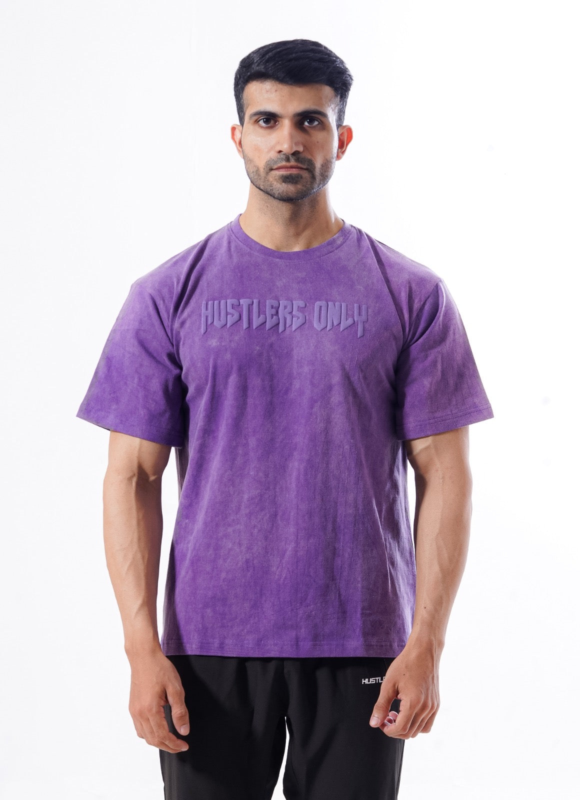 Drippy Acid Wash Purple T-shirt For Men | HustlersOnlyPK