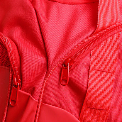 Durable Zip and Red fabric for duffel bag | Hustlers Only PK