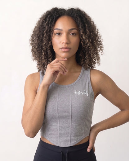 Bling Top - Heather Grey